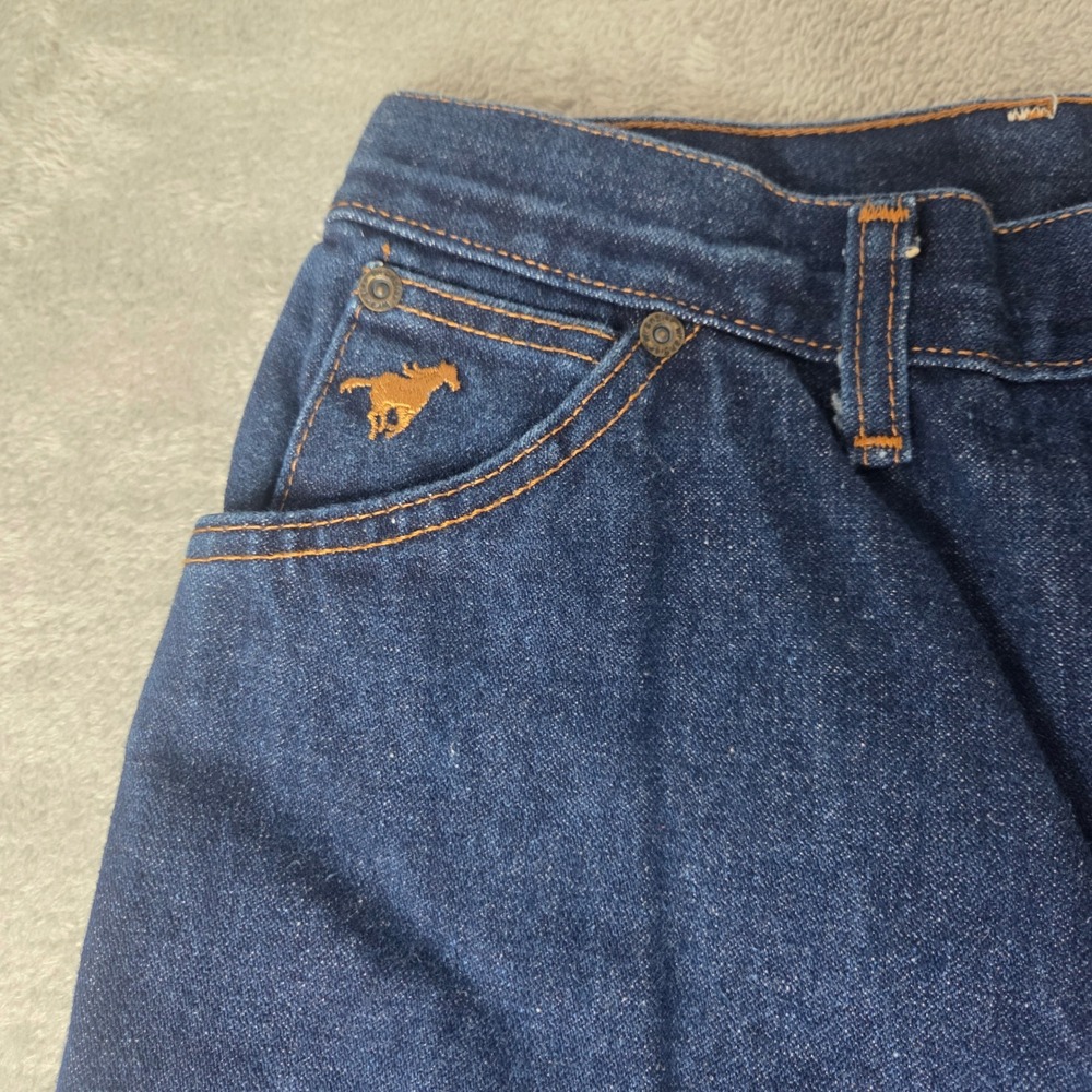 Vintage Wrangler No-Fault Jeans Womens Dark Wash High Rise Cut Off Raw Hem USA